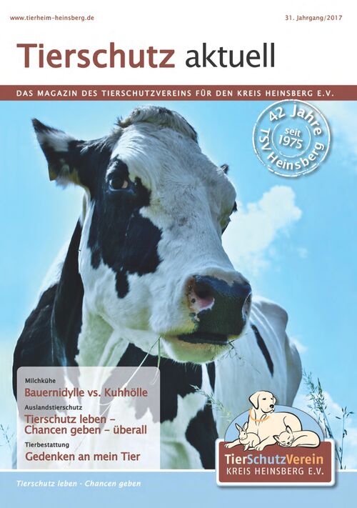 Titelbild des Magazins Tierschutz aktuell 2017